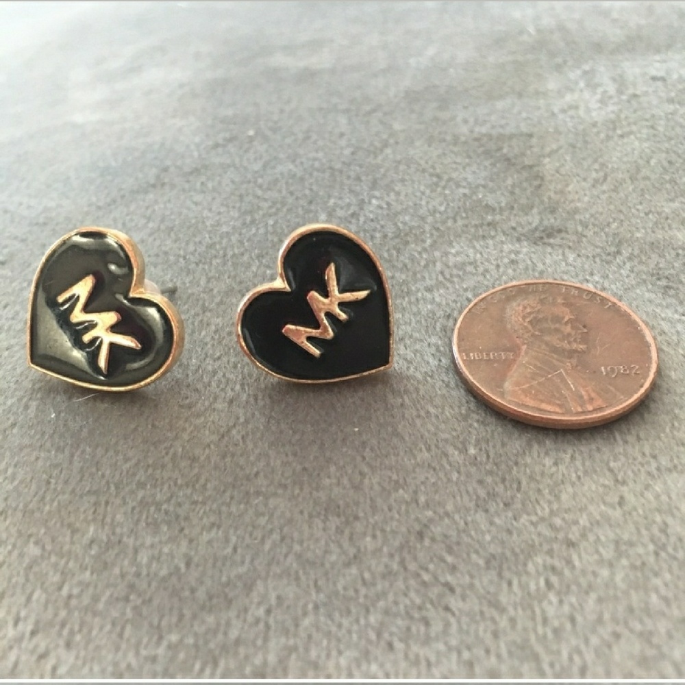 Michael Kors heart stud earrings
